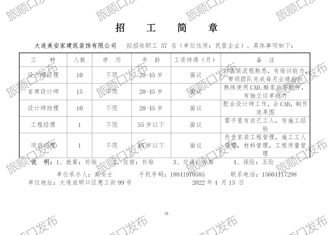 旅顺开发区最新招聘信息全面解析